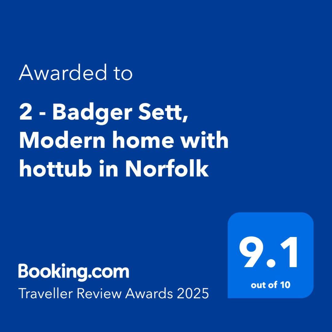 2 - Badger Sett, Modern With Hottub In Norfolk
