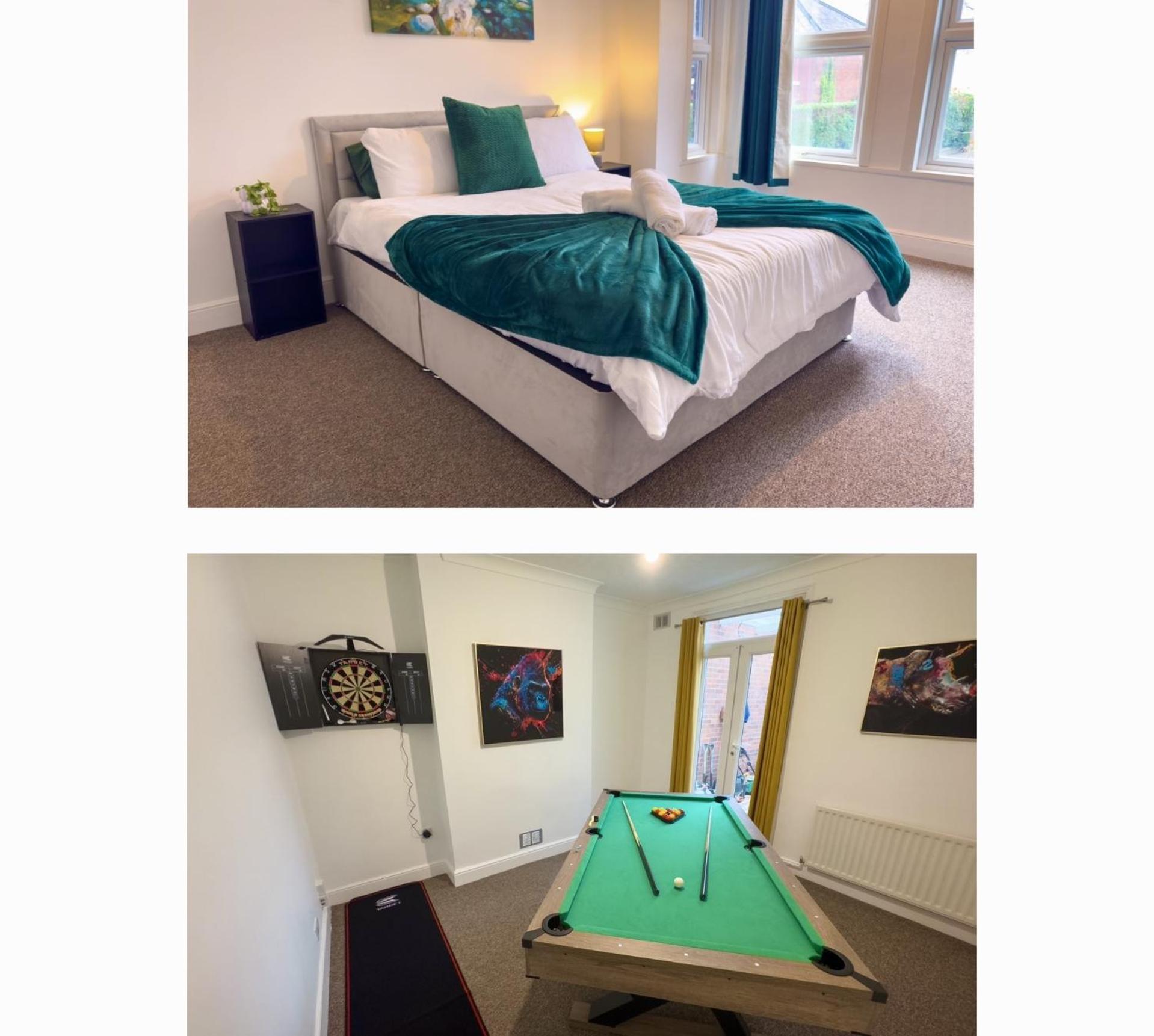 Holiday home Amorly House - Sleeps 8 Free Permit Parking Big Spacious With Games *